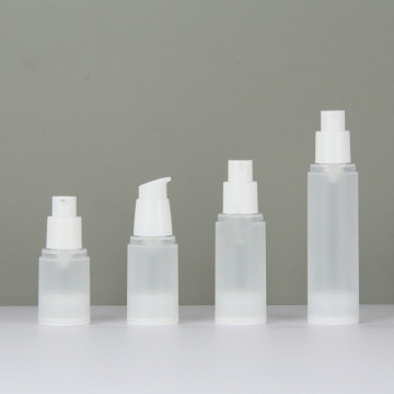 Frosted Transparent Vacuum Pump Airless Bottles for Skin Care Lotion (15ml-100ml)