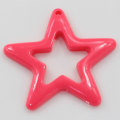 Hollow Star Flat Back Resin Kawaii Flatback Resin Cabochon DIY Haarschleifen Zubehör Cabochons Verzierungen Telefondeko