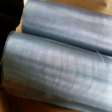 Blue Galvanized Square Woven Wire Mesh