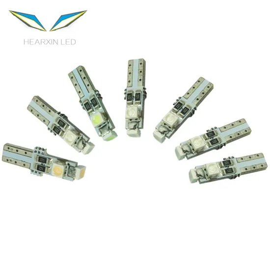 Auto T5 1210 3SMD Wedge Light Board LED Bulb - CANBUS Error-Free 12V