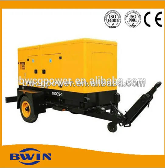China Manufacturer! 100kW Portable Trailer Diesel Generator                
                                    Quality Assured