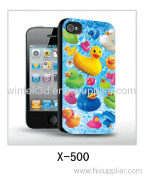 Ducks Picture Smartphone 3d Cover For Iphone4 Use,pc Case Rubber Coated,multiple Colors Available 
