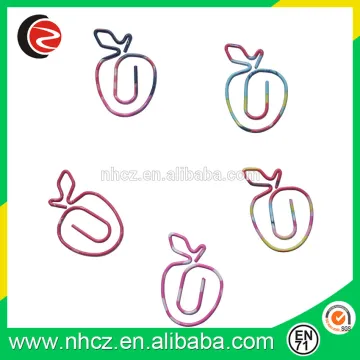 Apple shape paper clips