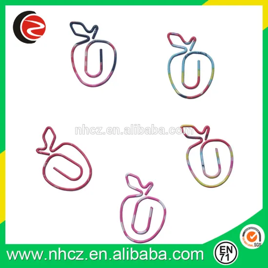 Apple shape paper clips