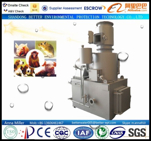 30-40kgs/batch Pet Dead Body Incinerator, widely used for small animal carcass incineration