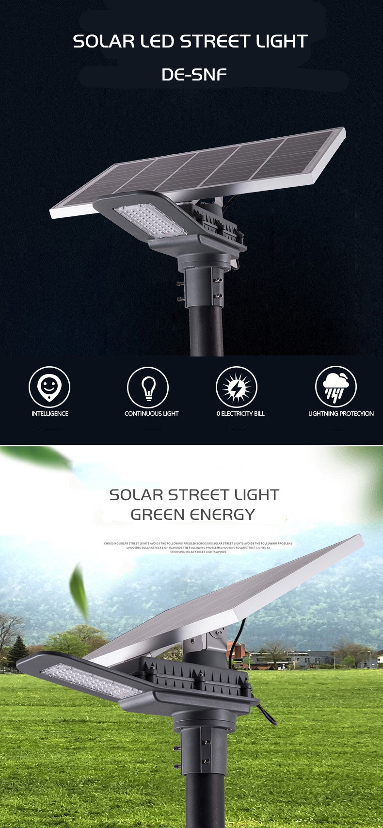 DE-SNF SOLAR LED STREET LIGHT DELIGHT ECO ENERGY