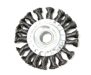 Industrial OEM Round Rotary Weed Wheel with Twisted Knot Brush - Multiple Sizes including Custom Options - 3 Year Warranty: CN;SIC