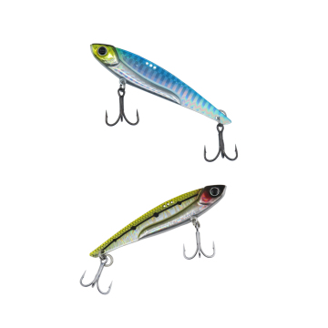 Wholesale Customizable 10cm Vivid 3D Fish Eyes Metal VIB Lure Bait for Sinking Bass Fishing