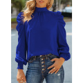 Womens Long Sleeve High Neck Blouses