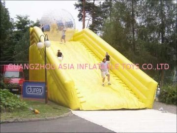 Custom Playground Durable Pvc Or Tpu Inflatable Zorb Ball / 3m Outer Dia X 2m Inner Dia