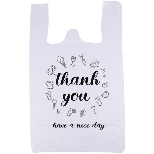 1000 Case Supermarket Plastic Printed Shopping T Shirt Packaging Carry Bag