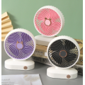 Ventilador recarregável de mesa minimalista