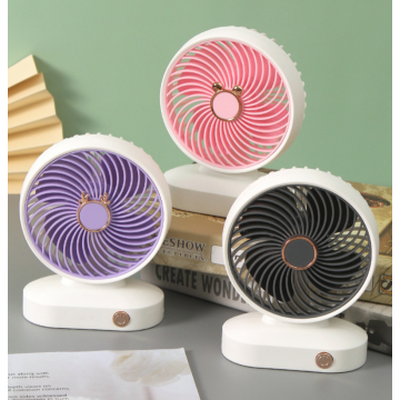 Ventilador recarregável de mesa minimalista