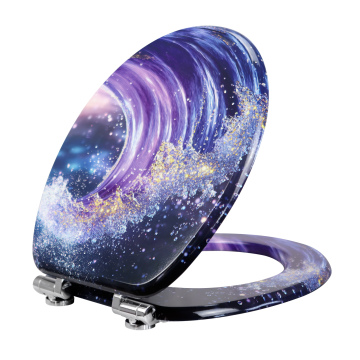 Сиденье для унитаза Fanmitrk Dreamy Purple Pattern MDFDJ2507