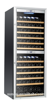 Dual zone wine fridge