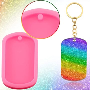 Kustom Resin Dog Tag Food Grade Silicone Cetakan