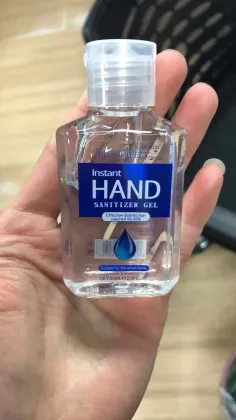 Bottled hand sanitizer 60ml portable blue safe 75% hand sanitizer cleaning tool
