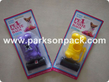 Pet waste bag on roll