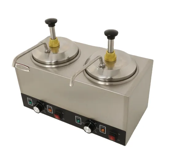 Double Head Cheese Dispenser Machine for Commercial Fast Food Equipment