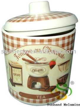 Round melamine lid cup