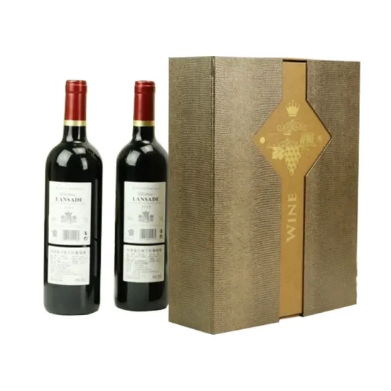 Customized Matt Cardboard wine paper gift box