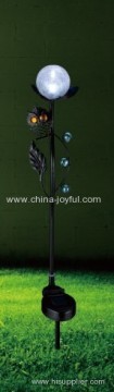 Garden Solar Stand With Owl - Height 90cm - Metal 
