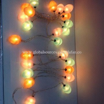 LED Halloween Egg String Light, Clear Wire