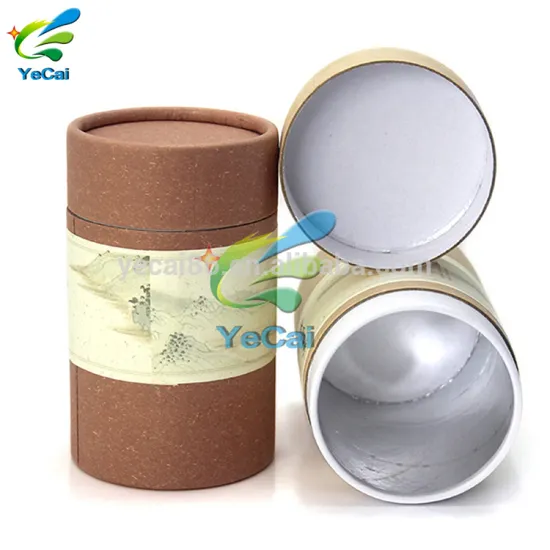 New technology round packaging tube boxes , free sample round tube paper gift box
