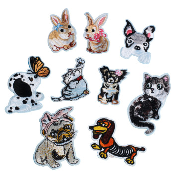 Iron On Patches for Custom Pet Designs: Dog, Rabbit, Cat, and More