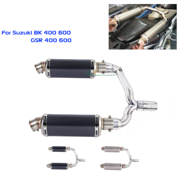 Suzuki GSR400 GSR600 BK400 BK600 Exhaust System - Slip-On Muffler with Modified Link Pipe