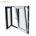 Villa aluminum casement window frame double triple pane