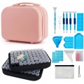 Pink 140 Bottles Diamond Painting Set Accessories Storage