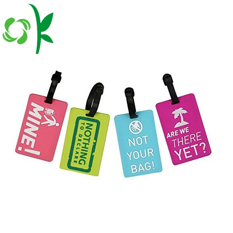 Promotional Silicone Cute Tags with Luggage