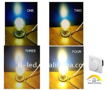 Dimmable LED Bulb A19 4W=40W, even dimmable no sparkling