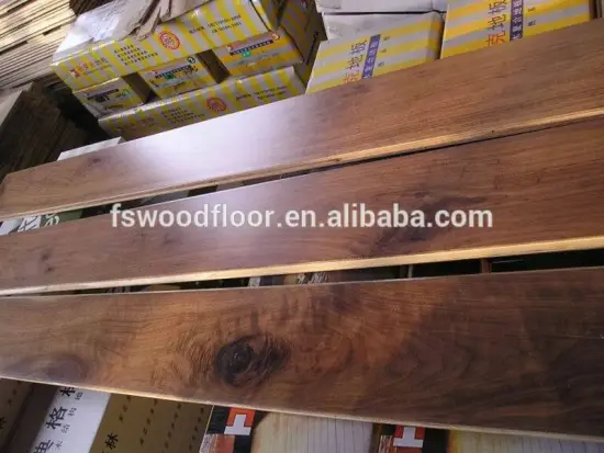 engineered American walnut flooring
