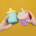 Phanpy High Quality Lower Price Custom Silicon Baby Drinking Cups Baby Training Cup And Straw Toddler Non Spilling Bottle