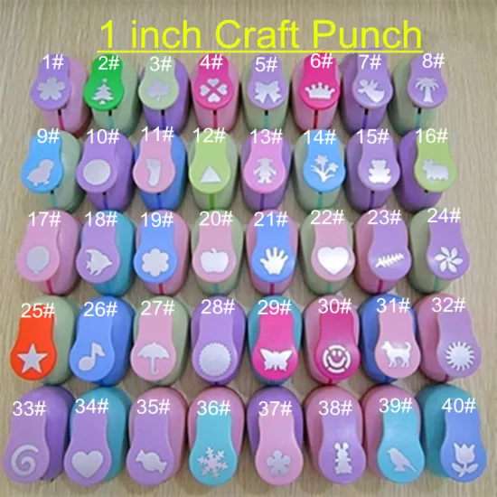 1 inch Puncher Shaped Hole Punch Scrapbooking Paper Cutter Scrapbook Embossing Machine Decorative Craft Punch Perforator 1PC
