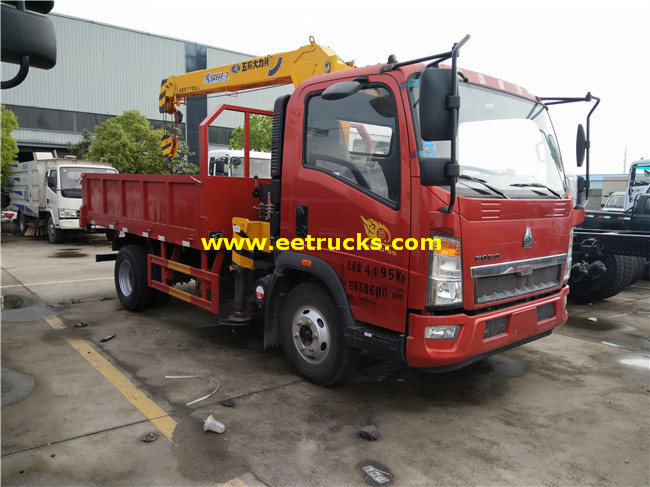 2ton Truck mounted Telescopic Boom Cranes