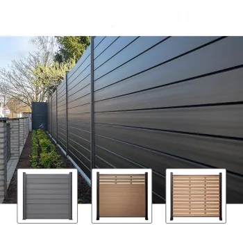 High Quality WPC Fence Boards with Trellis for Home Garden