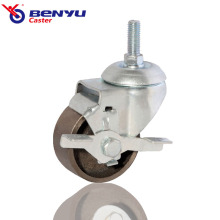 Cast-Iron Side Brake Caster Wheel for Machinery Equipment