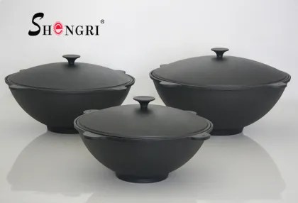 flat bottom cast iron pot cast iron flat wok