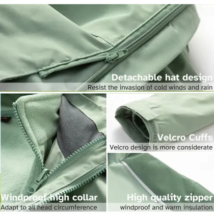 Waterproof Fishing Unisex Soft Shell Mountain Jacket for Camping