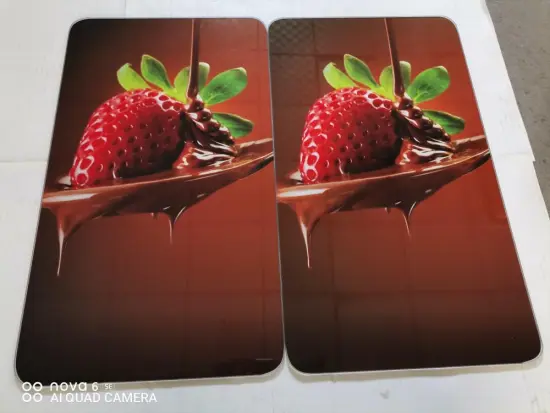 tempered glass hob cover with popular designs
