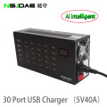 Carregador inteligente eficiente de 30 portas 300w