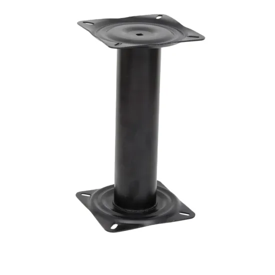 Black Powder Coated Heavy Duty Steel Boat Seat Pedestal