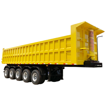 Bajo precio Alta calidad de U Remolque de transporte de transporte de arena de piedra de 5 ejes para la venta