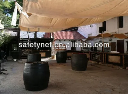 100% HDPE anti UV car packing shade sail