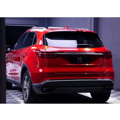 Glossy Metal Paint Red Car Wrap
