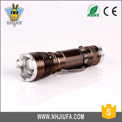 JF High power XPE LED wholesale stretch focus aluminum torch, design lighting, best led flashlight