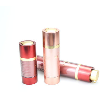 Cuidado com a pele vazia Cosmética 15ml 30ml 50ml Nova garrafa de bomba a ar de plástico de ouro rosa de acrílico de ouro